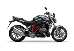 SIG 1245 02 BMW R1250R PYRAMID FRAME Red Gloss STICKERS Mineral Grey Metallic Right