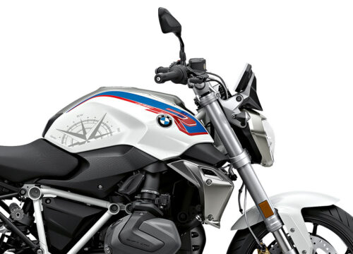 SIG 1248 02 BMW R1250R Compass Silver Gloss Stickers Style HP Right 02