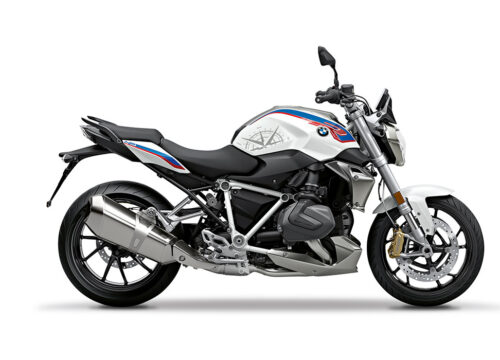 SIG 1248 02 BMW R1250R Compass Silver Gloss Stickers Style HP Right