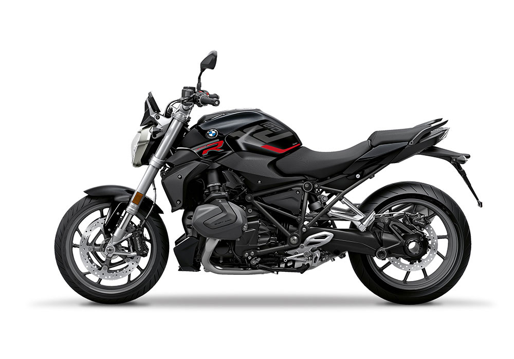 SIG 1256 02 BMW R1250R Raise Silver Red Stickers Black Storm Left