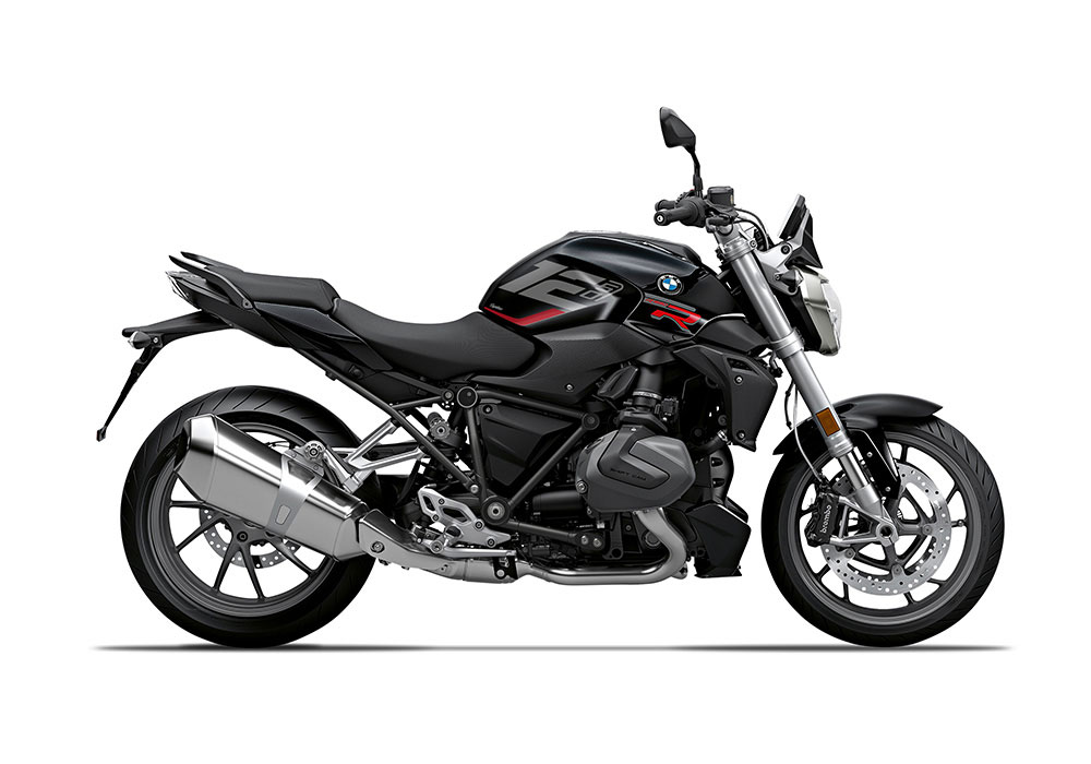 SIG 1256 02 BMW R1250R Raise Silver Red Stickers Black Storm Right