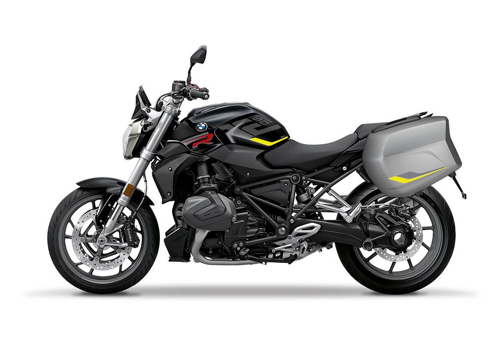 SIG 1264 BMW Touring Side Raise Silver Yellow Stickers Granite Grey Left