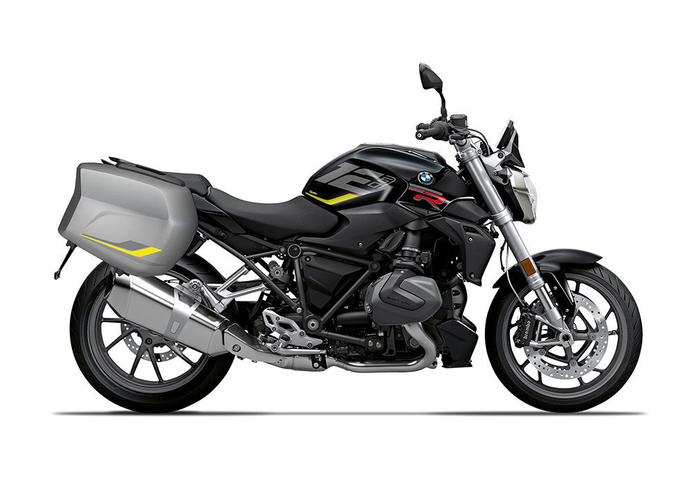 SIG 1264 BMW Touring Side Raise Silver Yellow Stickers Granite Grey Right