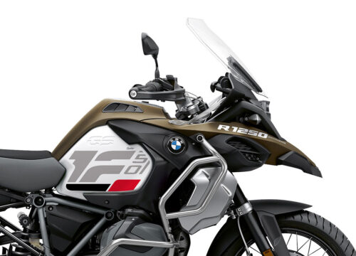 SIG 1269 02 BMW R1250GS Adv R Raise Grey Red Black Stickers Style Exclusive silver Tank Right 02