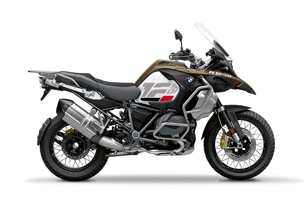 SIG 1269 02 BMW R1250GS Adv R Raise Grey Red Black Stickers Style Exclusive silver Tank Right