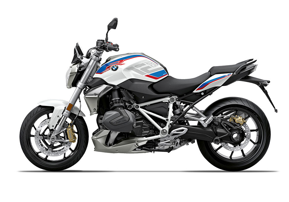 SIG 1292 02 BMW R1250R Raise Silver Blue Red Stickers Style HP Left