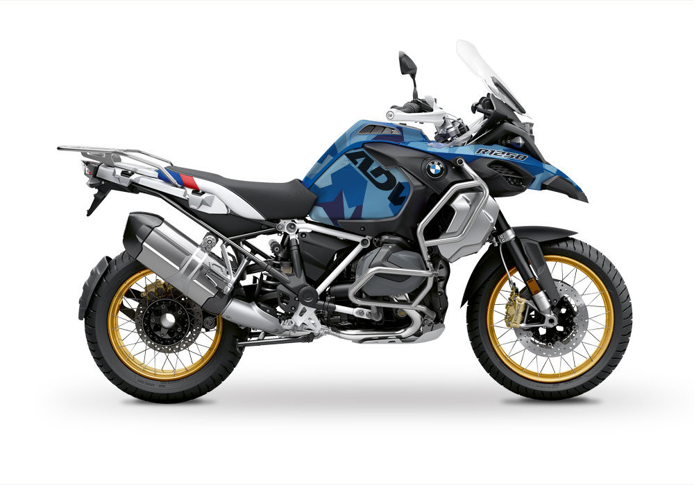 BKIT 3551 BMW R1250GS Adventure Style HP M90 Blue Camo Full Wrap 01