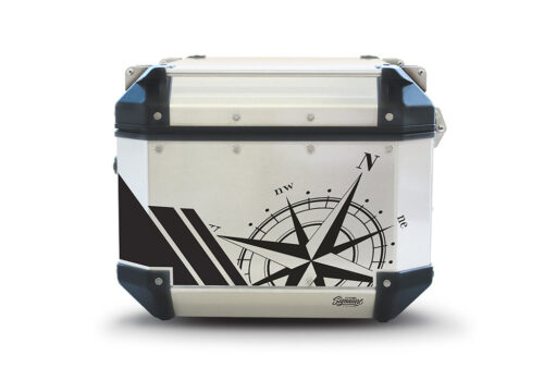 SIG 1253 Givi Trekker Outback Top Box Compass Black Stickers