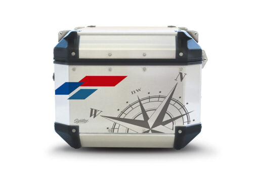 SIG 1255 Givi Trekker Outback Top Box Compass v2 Silver Stickers