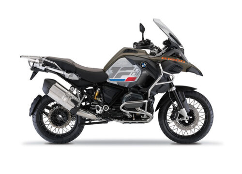 SIG 1268 01 BMW R1200GS Adv R Raise Grey Red Blue Stickers Olive Green Right n