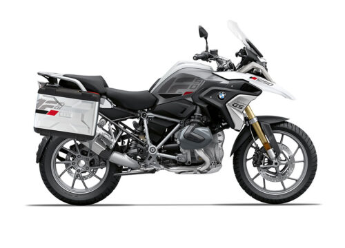 SIG 1277 BMW Vario Side Panniers Raise Grey Red Black Stickers Right 1