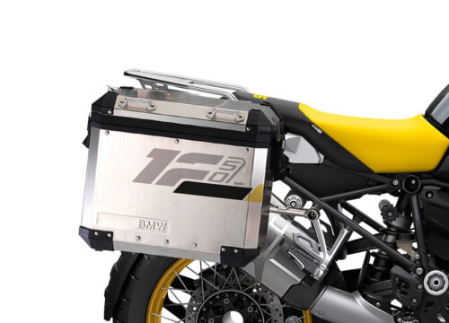 SIG 1283 BMW Aluminum Side Panniers Raise Grey Yellow Stickers Right 02