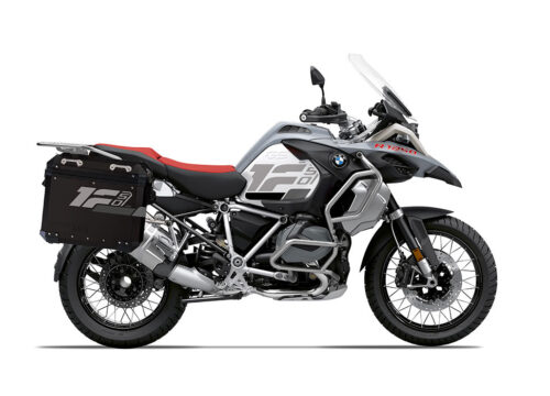 SIG 1286 BMW Aluminum Side Panniers Raise Grey Variations Stickers right