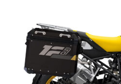 SIG 1287 BMW Aluminum Side Panniers Raise Dark Grey Yellow Stickers Right 02