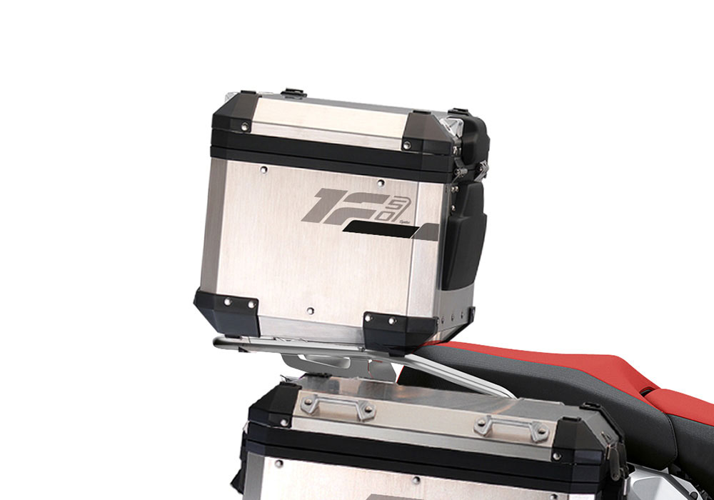 SIG 1290 BMW Aluminum Top Box Raise Grey Dark Grey Black Stickers right 02