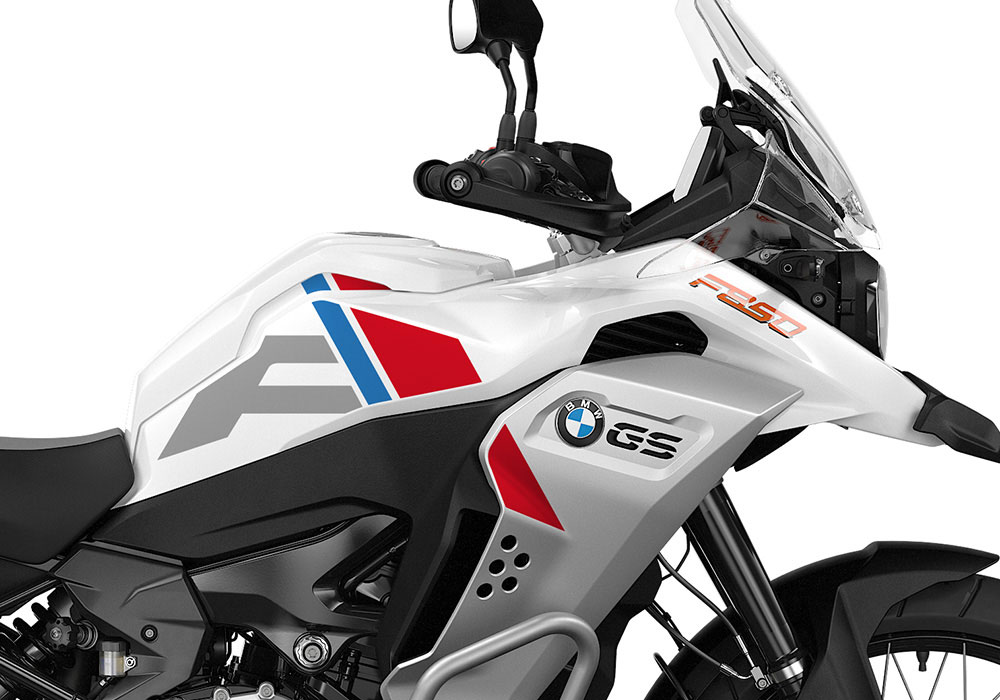 SIG 1338 BMW F850GS ADV F LINE Grey Red Blue Stickers Light White Right 02