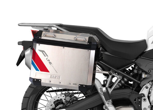 SIG 1344 BMW Aluminum Panniers F Line Grey Red Blue Right 02