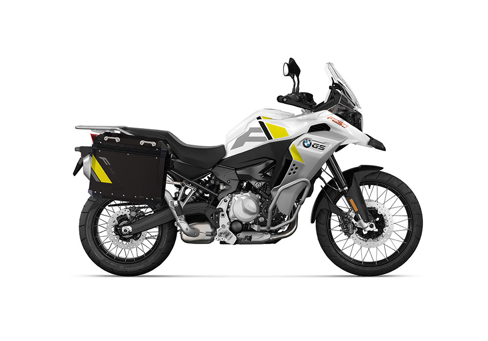 SIG 1351 BMW Aluminum Black Panniers F Line Grey Yellow Silver Right