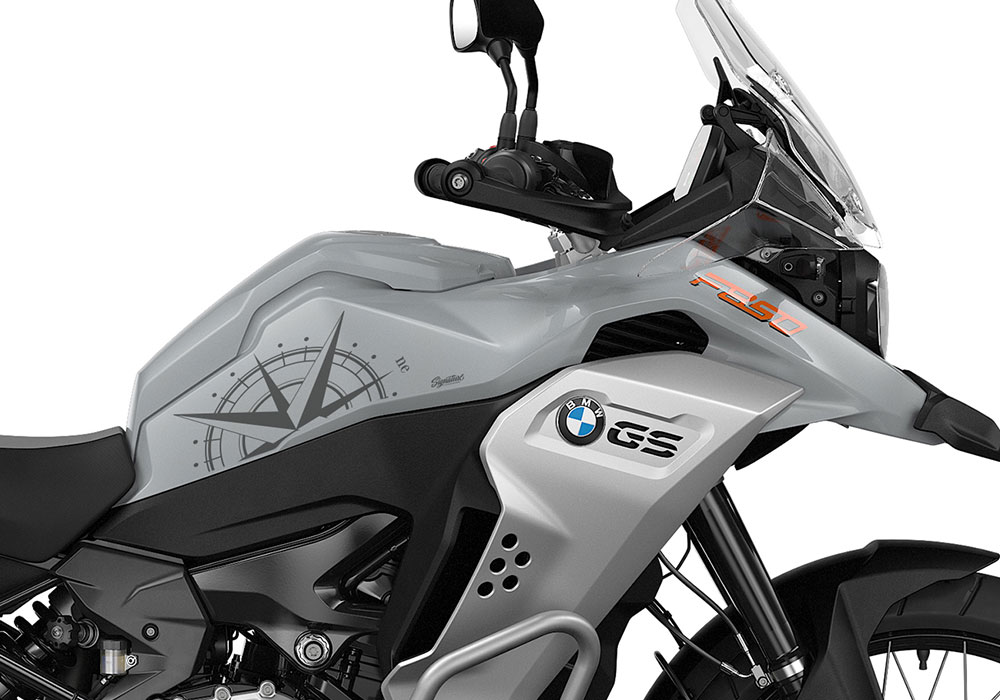 SIG 1378 BMW F850GS ADV Compass Stickers Ice Grey Right 02