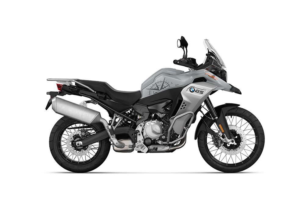 SIG 1378 BMW F850GS ADV Compass Stickers Ice Grey Right