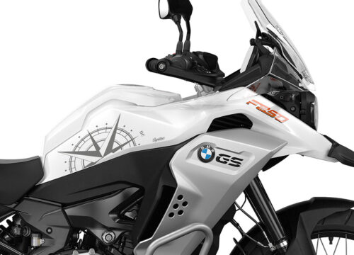 SIG 1378 BMW F850GS ADV Compass Stickers Light White Right 02