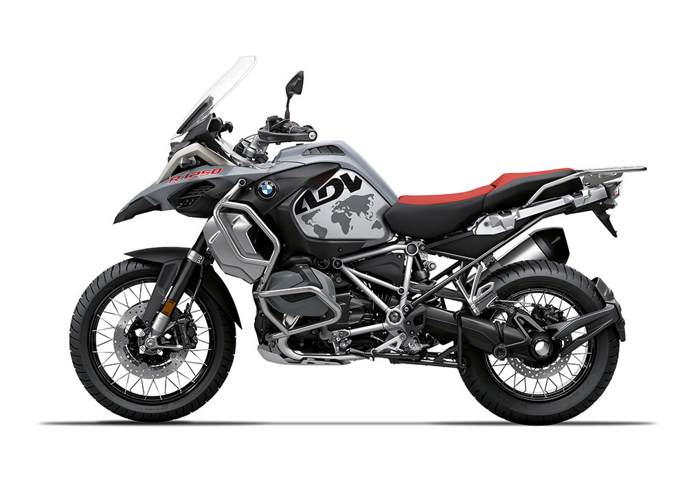 SIG 1380 02 BMW R1250GS Adv The Globe Black Grey Stickers Ice Grey Left