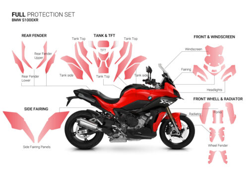 SIG 1408 BMW S1000XR Paint Protective Film Full Package Racing Red 1