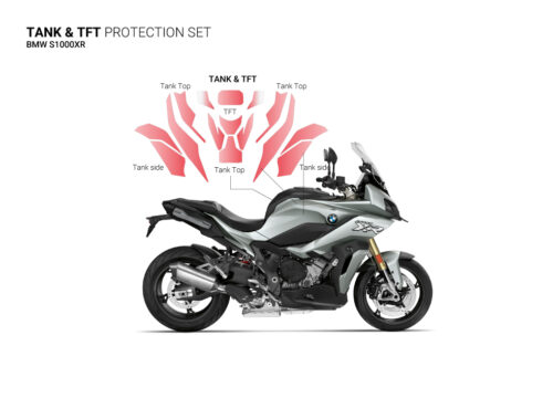SIG 1411 BMW S1000XR Paint Protective Film Tank Protective Ice Grey