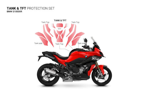 SIG 1411 BMW S1000XR Paint Protective Film Tank Protective Racing Red 2