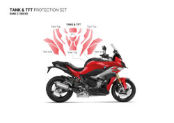 SIG 1411 BMW S1000XR Paint Protective Film Tank Protective Racing Red