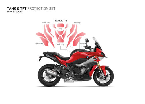 SIG 1411 BMW S1000XR Paint Protective Film Tank Protective Racing Red