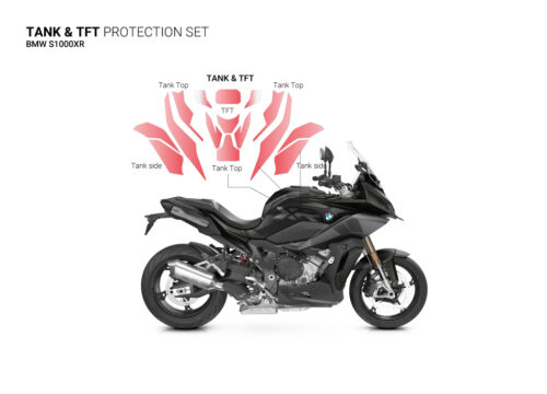 SIG 1411 BMW S1000XR Paint Protective Film Tank Protective Triple Black