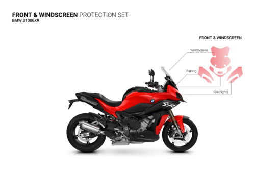SIG 1412 BMW S1000XR Paint Protective Film Front Windscreen Racing Red 2