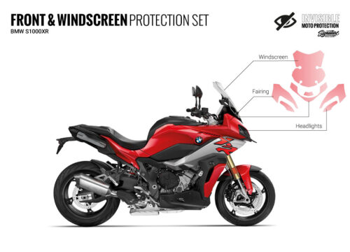 SIG 1412 BMW S1000XR Paint Protective Film – Front Windscreen Racing Red
