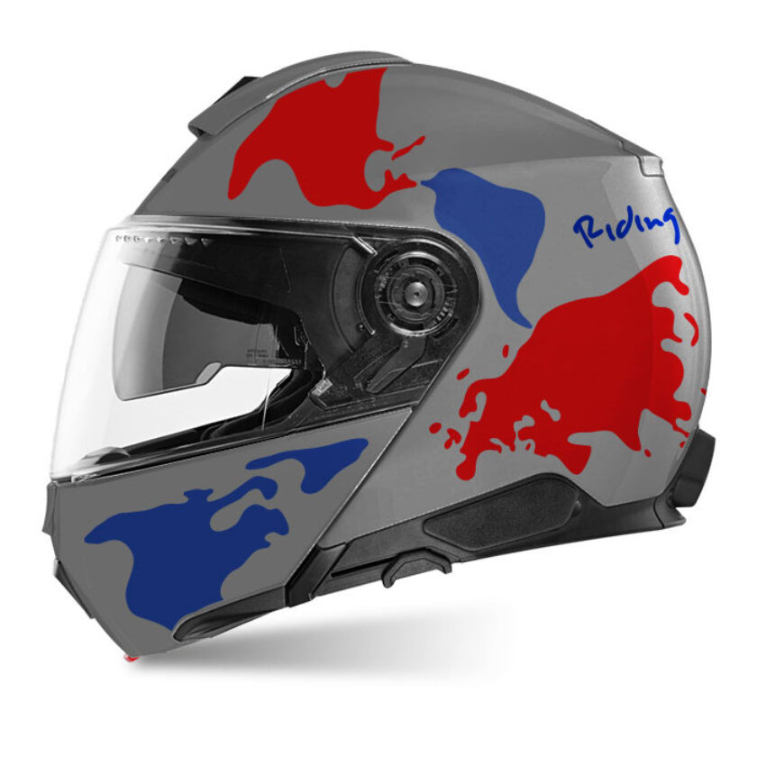 black tinted motorcycle helmet GDM VENOM Full Face Motorcycle Helmet Pearl White / Tinted & Clear / Medium