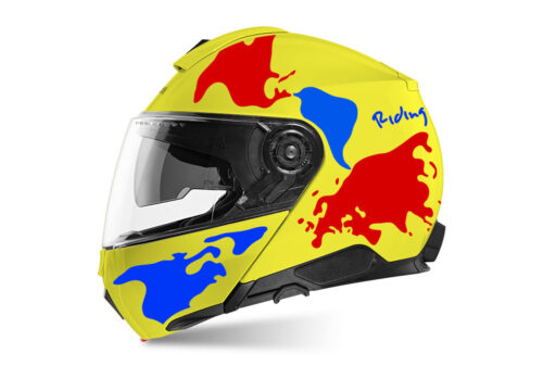 SIG 1457 Shuberth C5 Fluo Yellow Red Blue The Globe