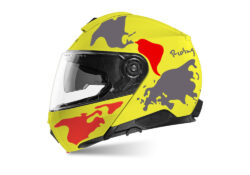SIG 1459 Shuberth C5 Fluo Yellow Grey Red The Globe