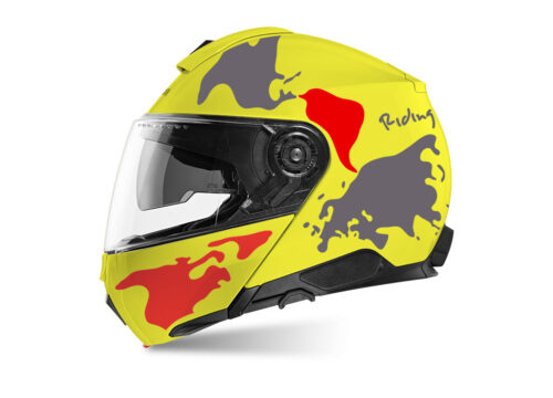 SIG 1459 Shuberth C5 Fluo Yellow Grey Red The Globe