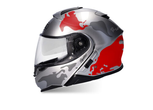 SIG 1464 Silver Helmet Red Grey