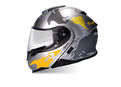 SIG 1465 Silver Helmet Yellow Dark Grey