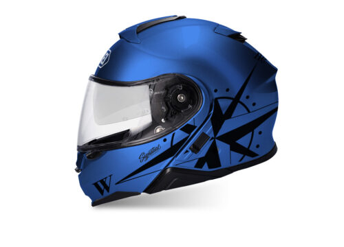 SIG 1467 Shoei Neotec II Compass Blue Helmet Black