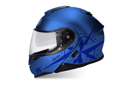 SIG 1468 Shoei Neotec II Compass Blue Helmet Blue