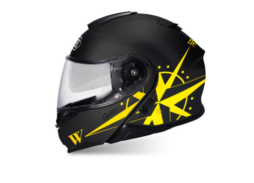 SIG 1494 Shoei Neotec II Compass Black Helmet Yellow