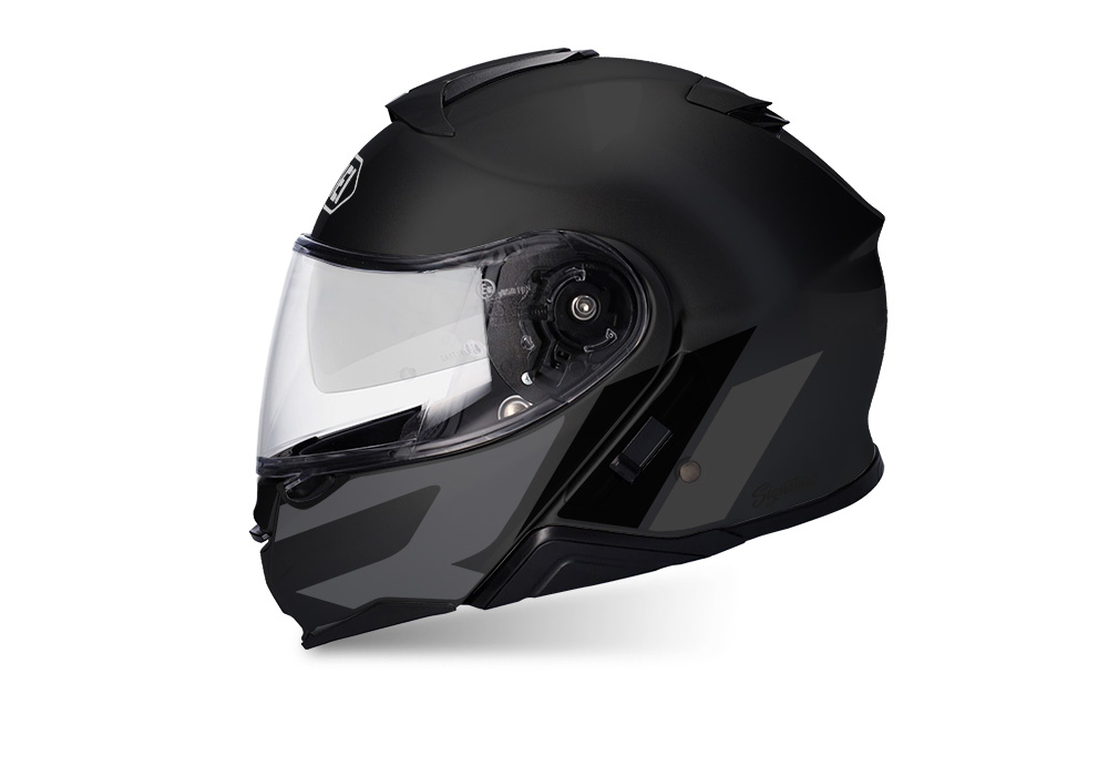SIG 1495 Shoei Neotec II R Line Black Helmet Grey Variations