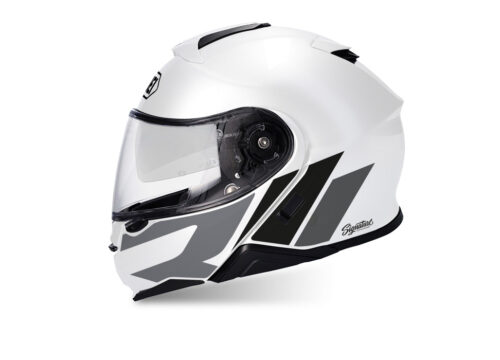 SIG 1495 Shoei Neotec II R Line White Helmet Grey Variations