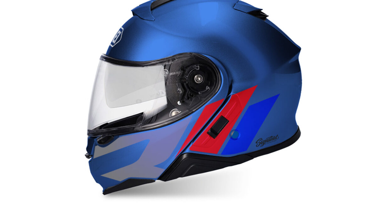 Shoei Neotec II (Blue) R-Line Red & Blue Stickers - Signature