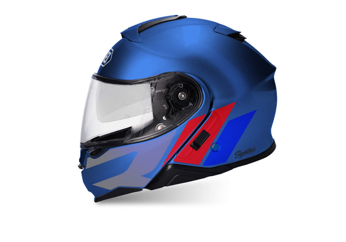 Shoei Neotec II (Blue) R-Line Red & Blue Stickers - Signature