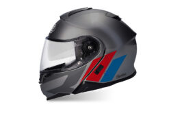 SIG 1496 Shoei Neotec II R Line Deep Grey Helmet Red Blue