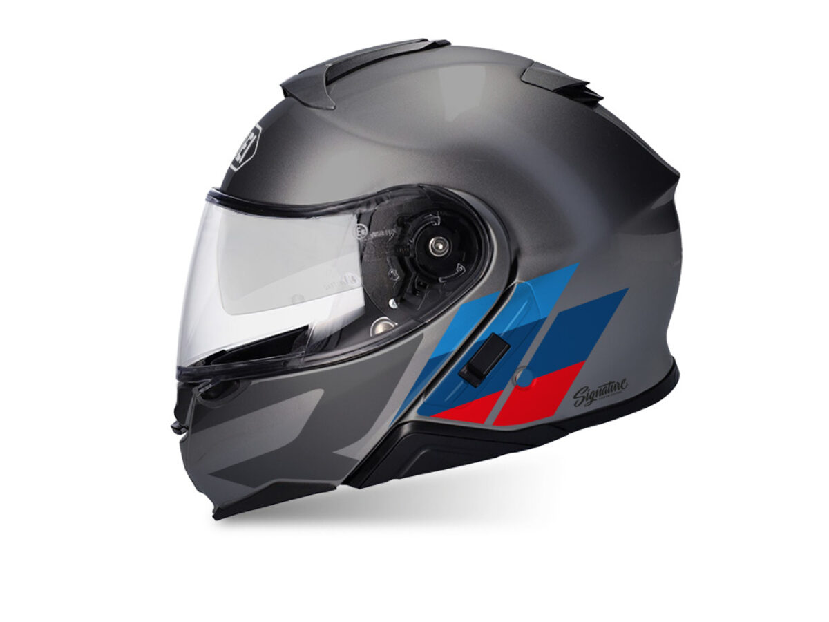 Shoei Neotec II (Grey) R-Line M-Sport Stickers - Signature Custom
