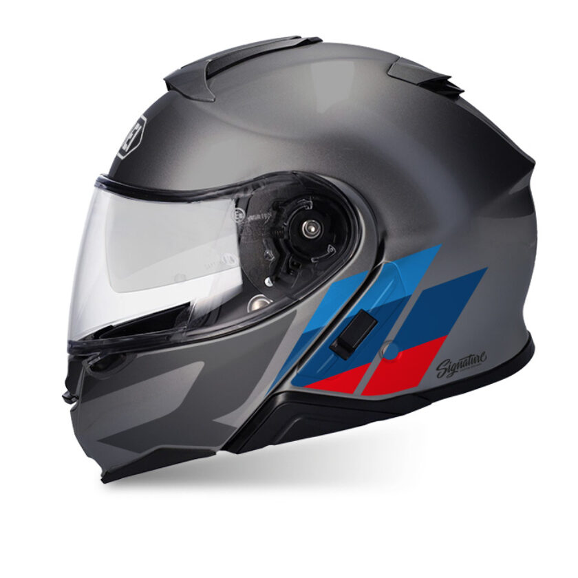 Shoei Neotec II (Grey) R-Line M-Sport Stickers - Signature Custom
